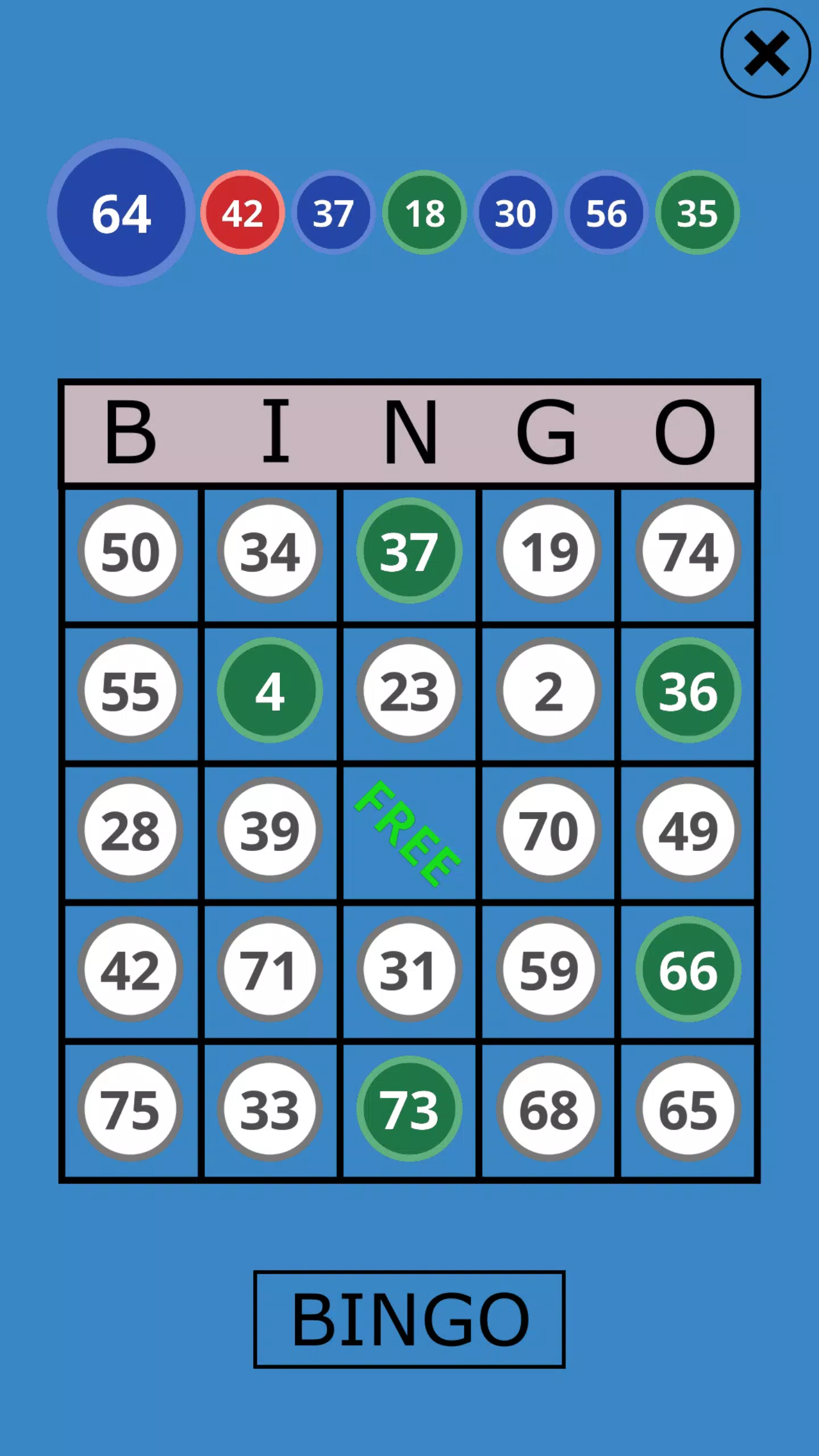 Classic Bingo Touch Captura de pantalla 1