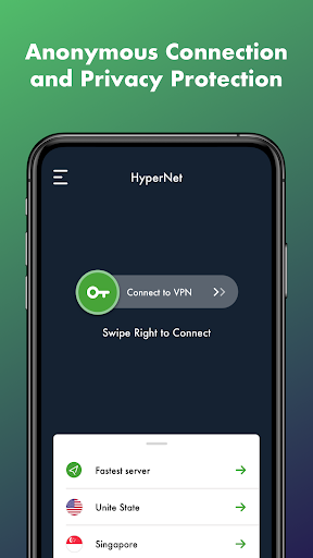 HyperNet Free VPN - Unlimited Captura de tela 1