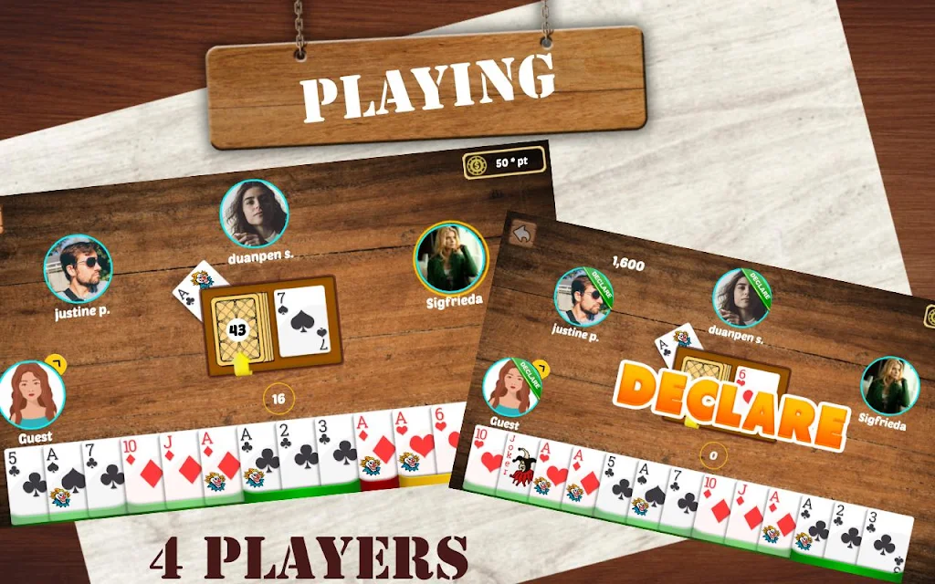 Indian Rummy: Play Original Circle Free Card Game Ekran Görüntüsü 2