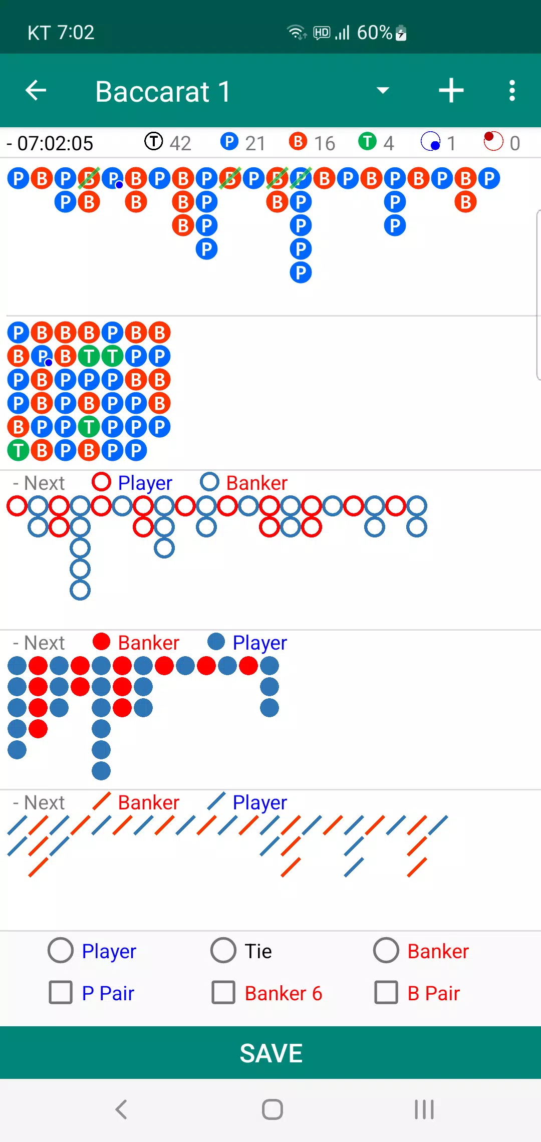 Baccarat Analyzer Capture d'écran 0