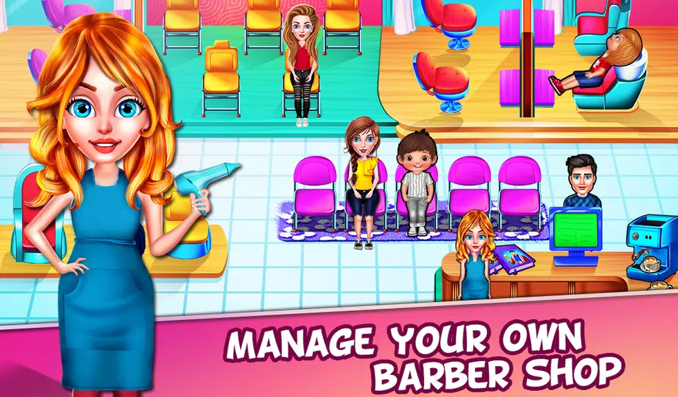 Barber Shop - Simulator Games Ekran Görüntüsü 1