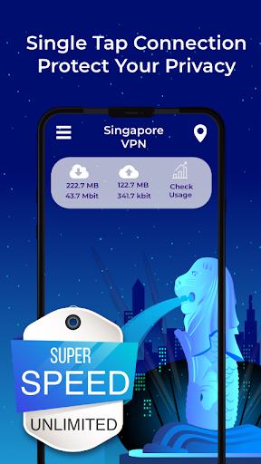 Singapore VPN - Free, Fast & Secure Captura de tela 2