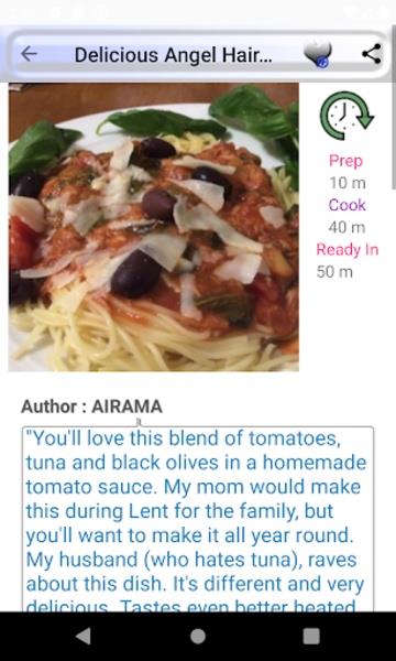 Italian Meal Recipes Screenshot 0