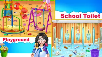 School Cleanup - Cleaning Game স্ক্রিনশট 3