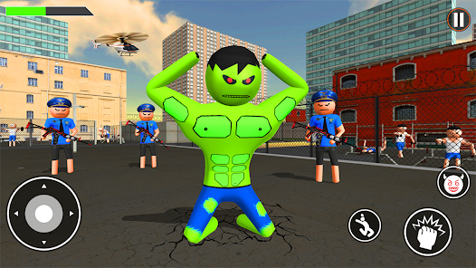 Incredible Monster: Superhero Prison Escape Games スクリーンショット 1