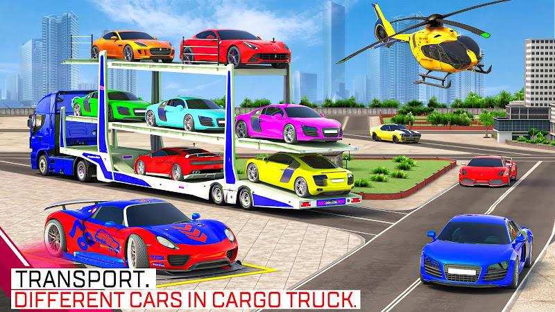 Car Transport Truck Games Schermafbeelding 2