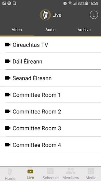 Oireachtas Capture d'écran 3