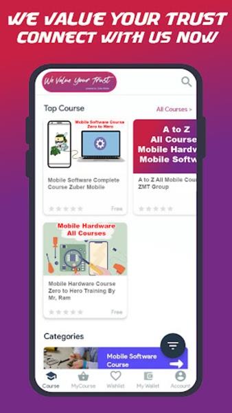 Zuber Mobile Courses ภาพหน้าจอ 3