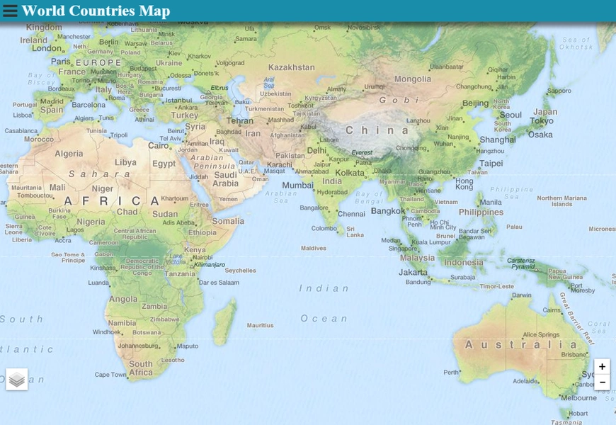 World Countries Map Capture d'écran 3