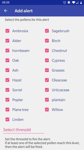 Alert Pollen應用截圖第2張