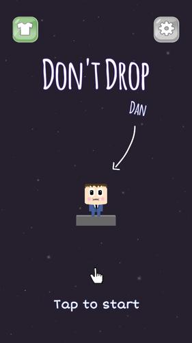 Don't Drop Dan: Tap to survive Captura de pantalla 0