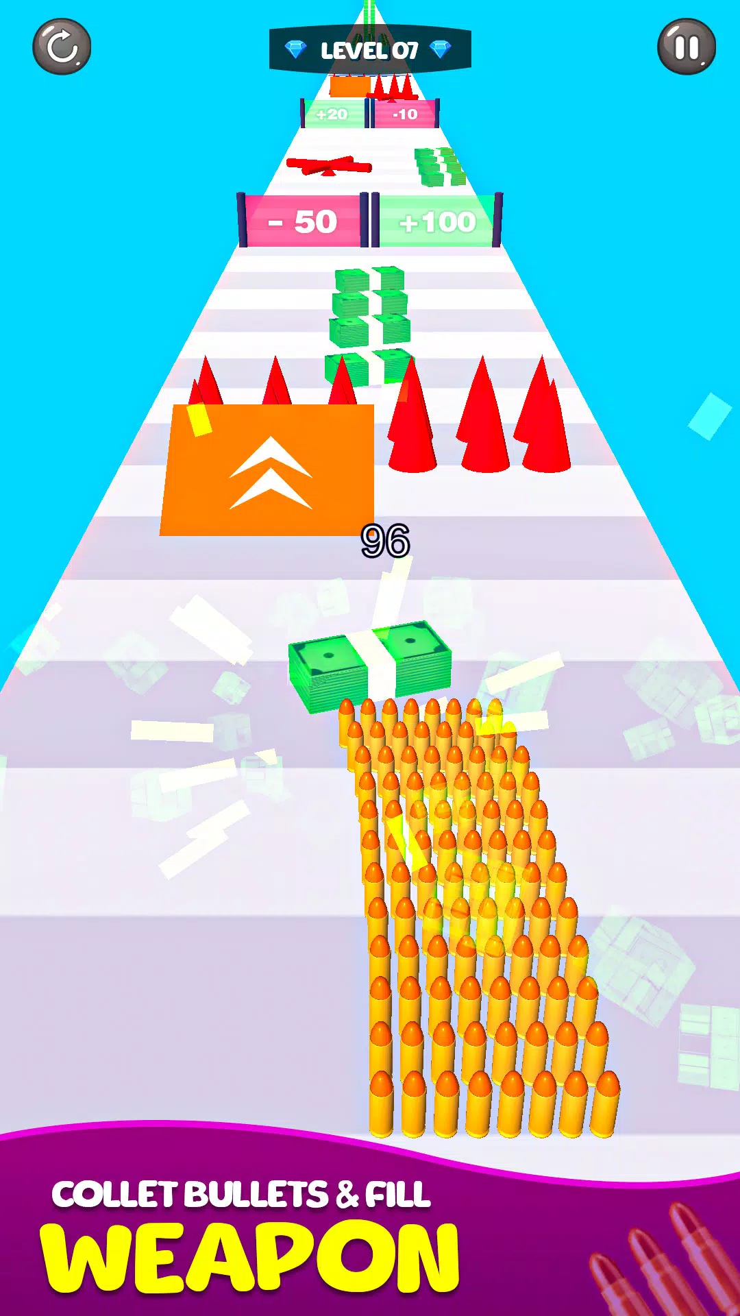Merge Bullet Army Game Run 3D应用截图第1张