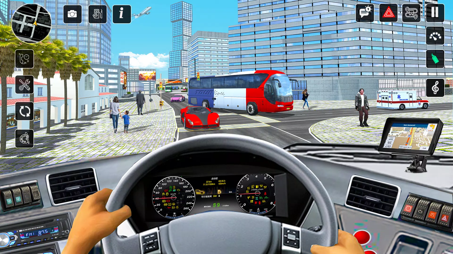 Coach Bus Games Bus Simulator ဖန်သားပြင်ဓာတ်ပုံ 1