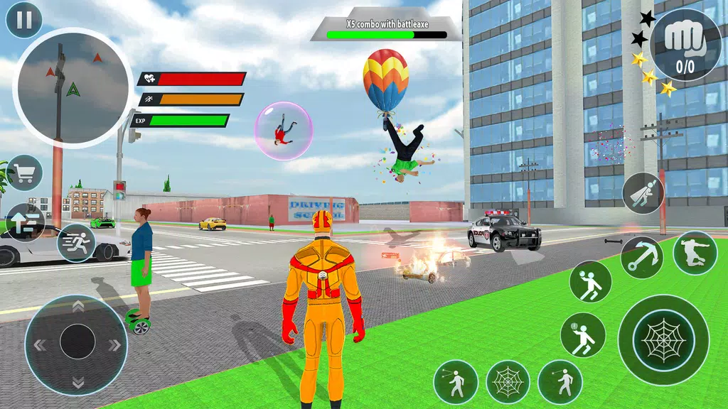 Police Robot Rope Hero Game 3d ဖန်သားပြင်ဓာတ်ပုံ 3