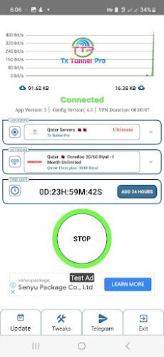 Tx Tunnel Pro - Super Fast Net Ảnh chụp màn hình 2