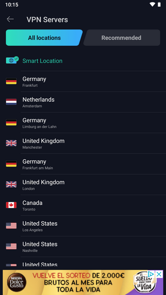 VPN Proxy Master - सुपर वीपीएन स्क्रीनशॉट 1