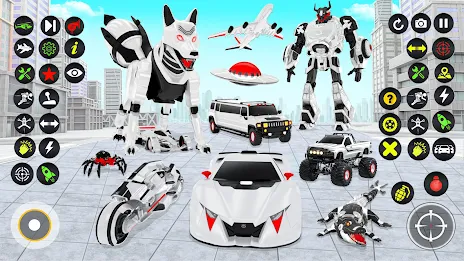 Fox Robot Transform Bike Game Ảnh chụp màn hình 1