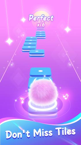 Fluffy Ball: Music Hop Game スクリーンショット 1