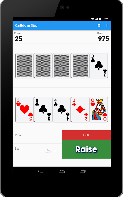 Caribbean Stud - Poker Style Card Game Capture d'écran 3