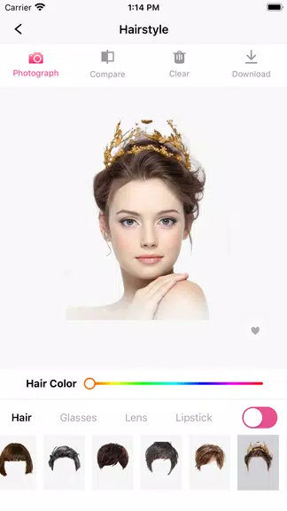 Hair Makeover-modiface・haircut Tangkapan skrin 2