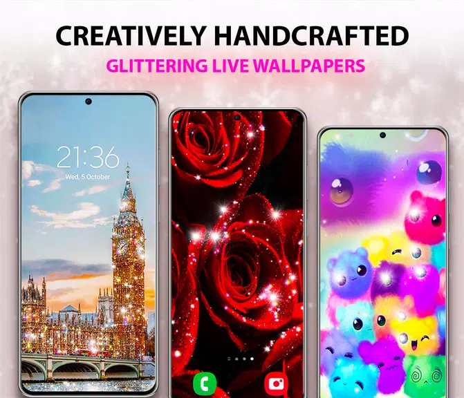 Glitter Live Wallpaper Ekran Görüntüsü 1