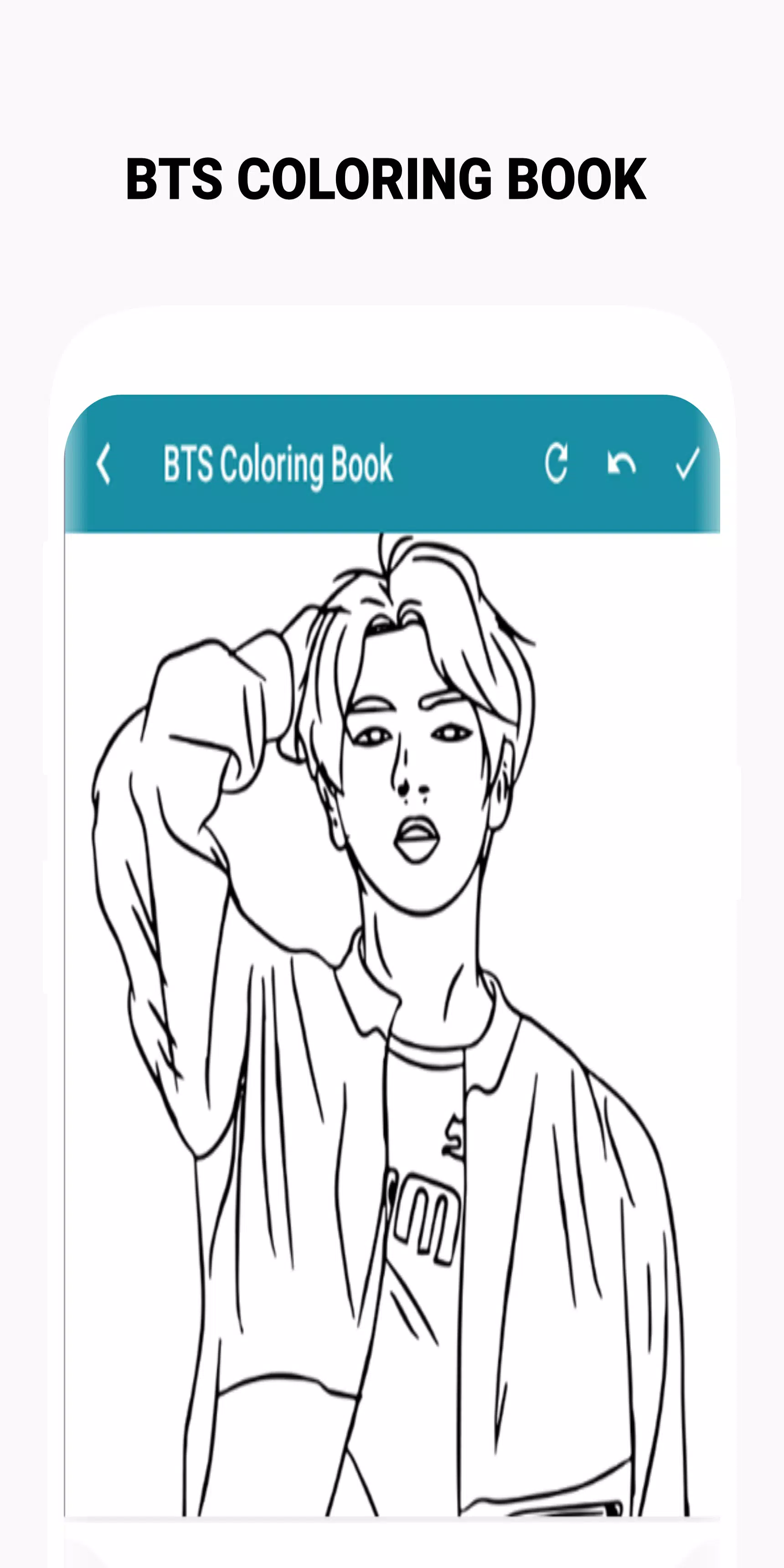 BTS Coloring Book Captura de pantalla 2