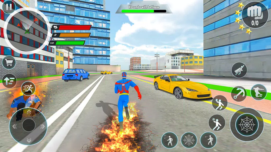 Police Robot Rope Hero Game 3d ဖန်သားပြင်ဓာတ်ပုံ 0