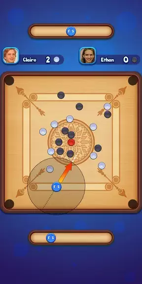 Carrom Strike - Disc Pool Game Zrzut ekranu 1