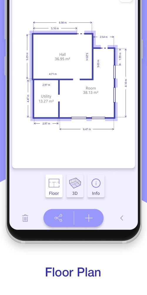 AR Plan 3D Tape Measure Tangkapan skrin 2