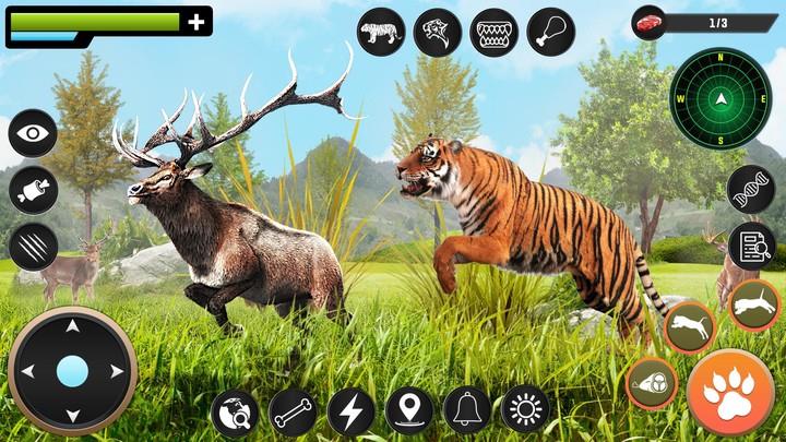 Tiger Simulator Animal Game 3D स्क्रीनशॉट 0