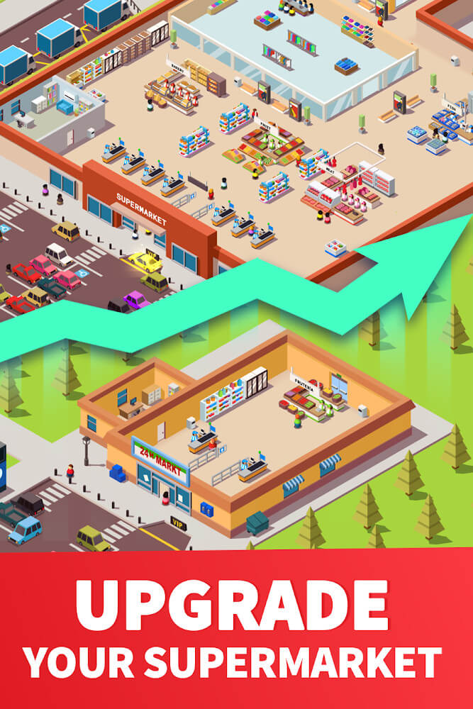 Idle Supermarket Tycoon Mod 스크린샷 3