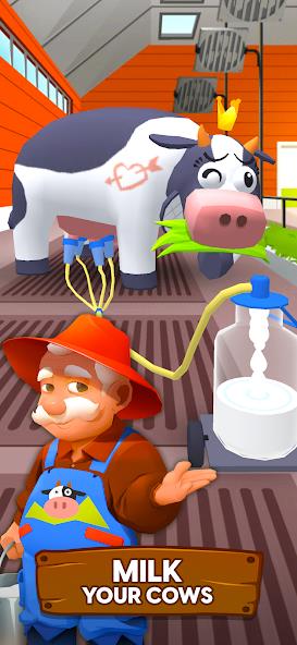 Milk Farm Tycoon Mod Tangkapan skrin 0