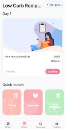 Low carb recipes diet app Скриншот 2