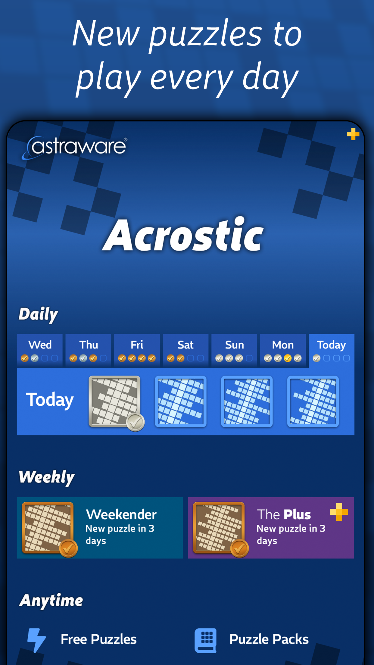 Astraware Acrostic 스크린샷 3