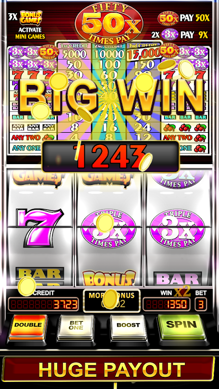 Triple Fifty Times Pay - Free Vegas Style Slots स्क्रीनशॉट 0