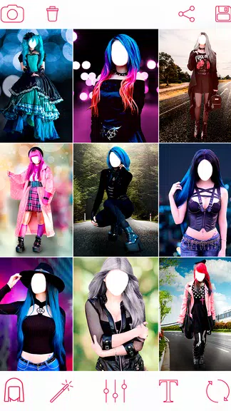 Emo Makeup & Gothic Photo App Ekran Görüntüsü 2