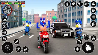 Blue Monster Crime Fighter Screenshot 1