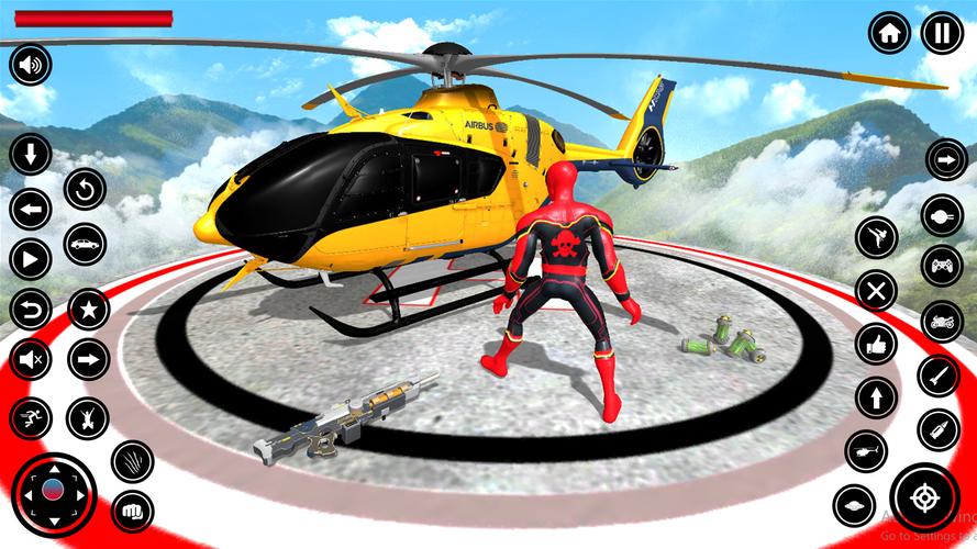 Flying Spider Rope Hero Fight Capture d'écran 2
