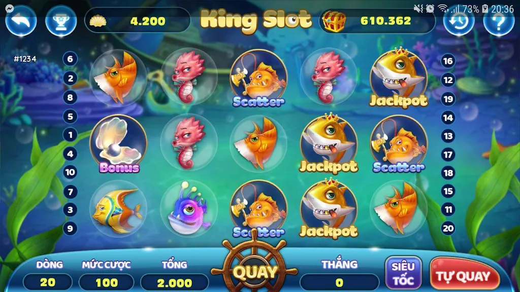 Thánh bắn cá ăn xu slots - bắn cá siêu thị Capture d'écran 1