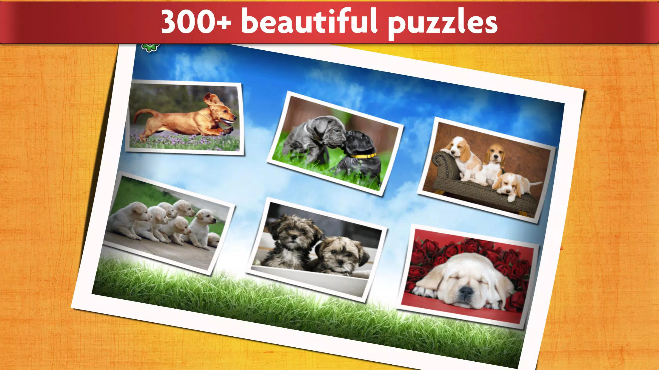 Dogs Jigsaw Puzzle Game Kids Screenshot 1