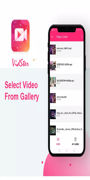 VidSter - Video & Audio Editor Schermafbeelding 1