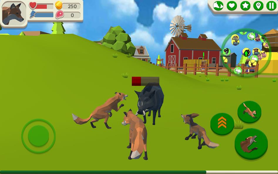 Schermata Fox Family - Animal Simulator Mod 0