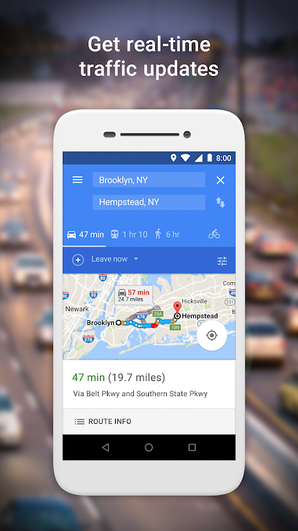 Google Maps Go - 路线、路况和公交应用截图第1张