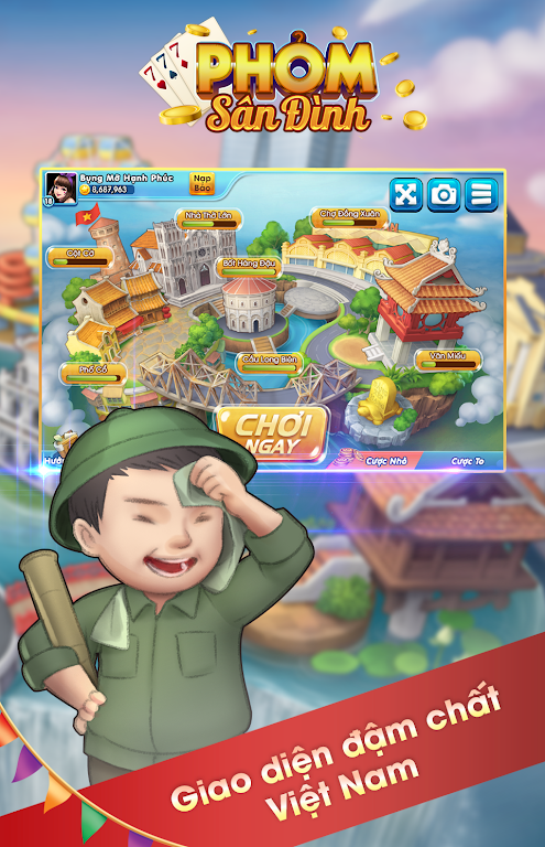 Phỏm Sân Đình - Tá Lả - Tú Lơ Khơ - Phỏm Tangkapan skrin 0