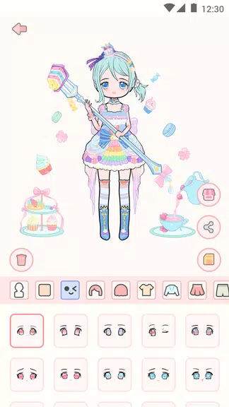 Cute live star:dress up avatar ဖန်သားပြင်ဓာတ်ပုံ 1