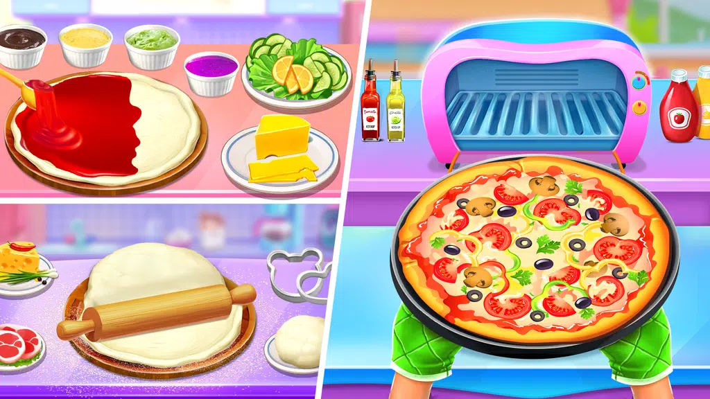 Pizza Maker Food Cooking Games ภาพหน้าจอ 1