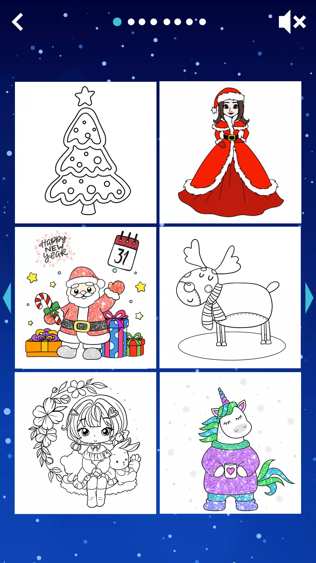 Christmas kids coloring Скриншот 2