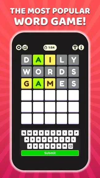 W Challenge - Daily Word Game スクリーンショット 0