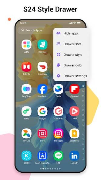 SO S24 Launcher for Galaxy S Ekran Görüntüsü 1