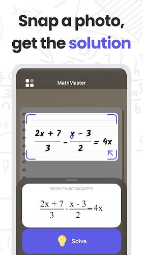 MathMaster: Math Solver & Help Schermafbeelding 0